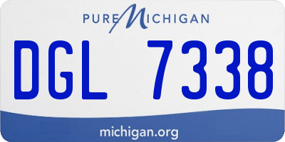 MI license plate DGL7338