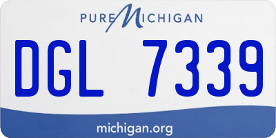 MI license plate DGL7339