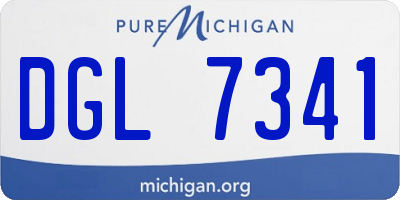 MI license plate DGL7341