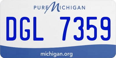 MI license plate DGL7359