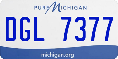 MI license plate DGL7377