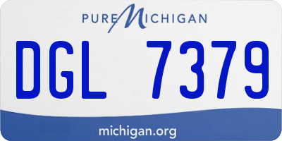 MI license plate DGL7379