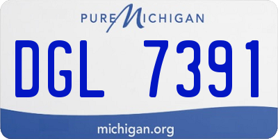 MI license plate DGL7391