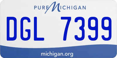 MI license plate DGL7399