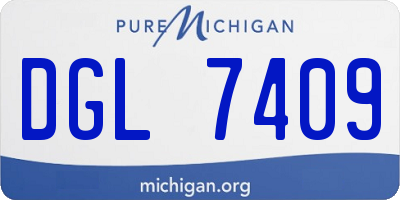 MI license plate DGL7409