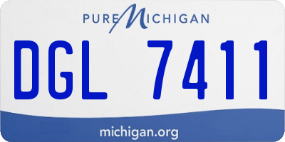 MI license plate DGL7411