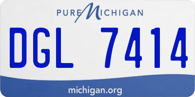 MI license plate DGL7414