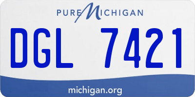 MI license plate DGL7421