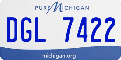 MI license plate DGL7422