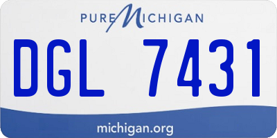 MI license plate DGL7431