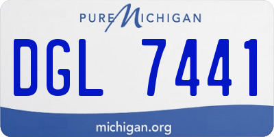 MI license plate DGL7441