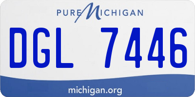 MI license plate DGL7446