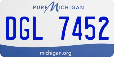 MI license plate DGL7452