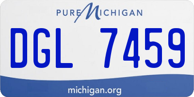 MI license plate DGL7459