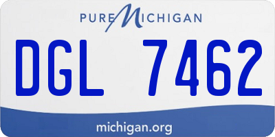 MI license plate DGL7462