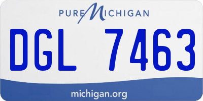 MI license plate DGL7463