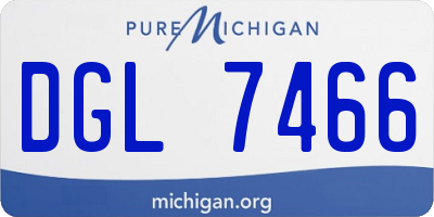 MI license plate DGL7466