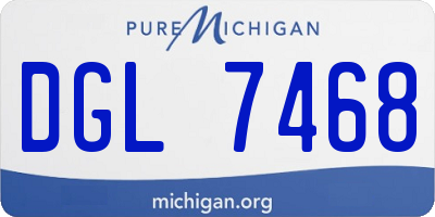 MI license plate DGL7468