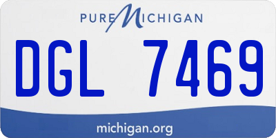 MI license plate DGL7469