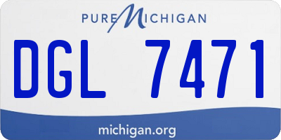 MI license plate DGL7471