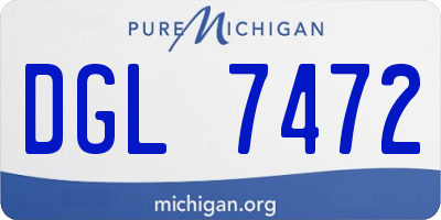 MI license plate DGL7472