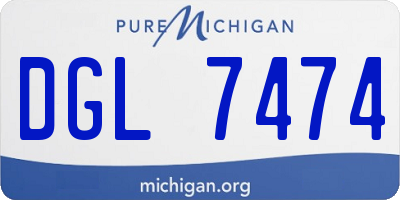 MI license plate DGL7474