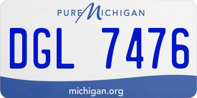 MI license plate DGL7476