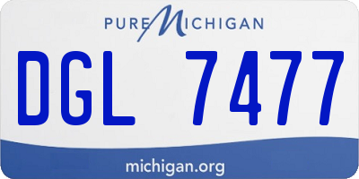 MI license plate DGL7477