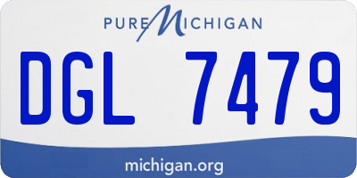 MI license plate DGL7479