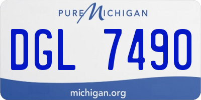 MI license plate DGL7490