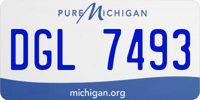 MI license plate DGL7493