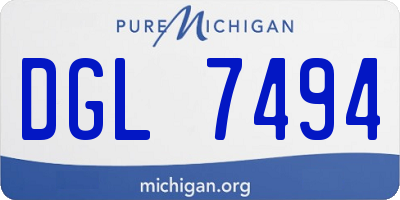 MI license plate DGL7494