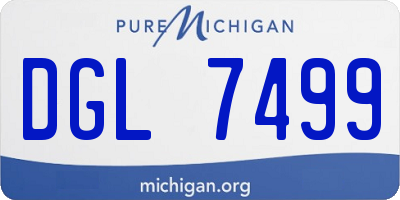 MI license plate DGL7499
