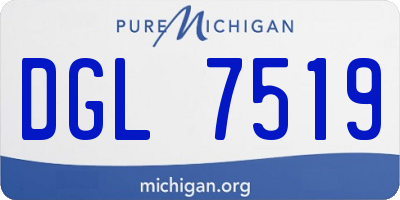MI license plate DGL7519