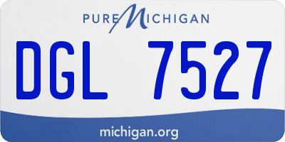 MI license plate DGL7527