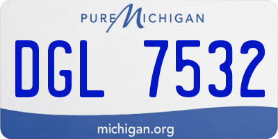 MI license plate DGL7532