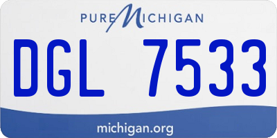 MI license plate DGL7533