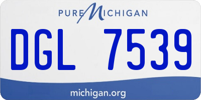 MI license plate DGL7539