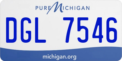MI license plate DGL7546