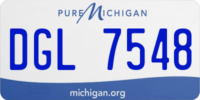 MI license plate DGL7548