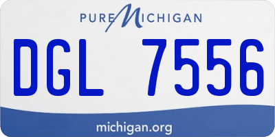 MI license plate DGL7556