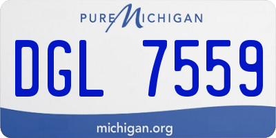 MI license plate DGL7559