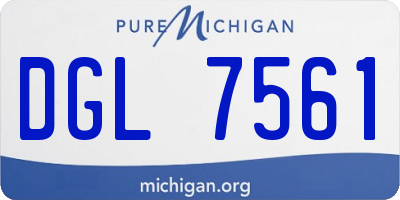 MI license plate DGL7561