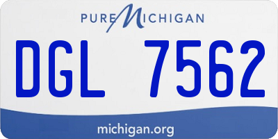 MI license plate DGL7562