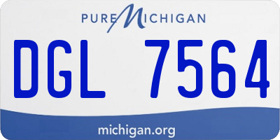 MI license plate DGL7564
