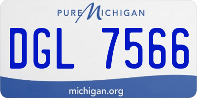 MI license plate DGL7566