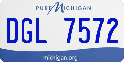 MI license plate DGL7572