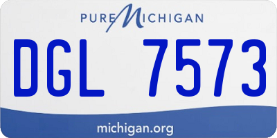 MI license plate DGL7573