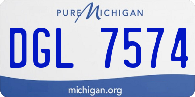 MI license plate DGL7574