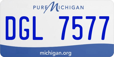 MI license plate DGL7577